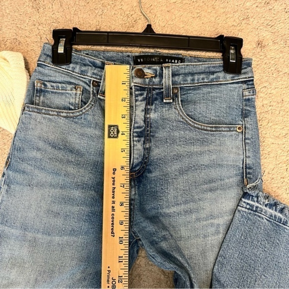 Veronica Beard Jeans womens size 26 blue Ines high waisted straight leg - Picture 8 of 9